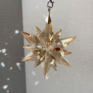 Crystal Snowflake Sun Catcher Christmas Tree Decor Czech Bohemia Crystal Gift